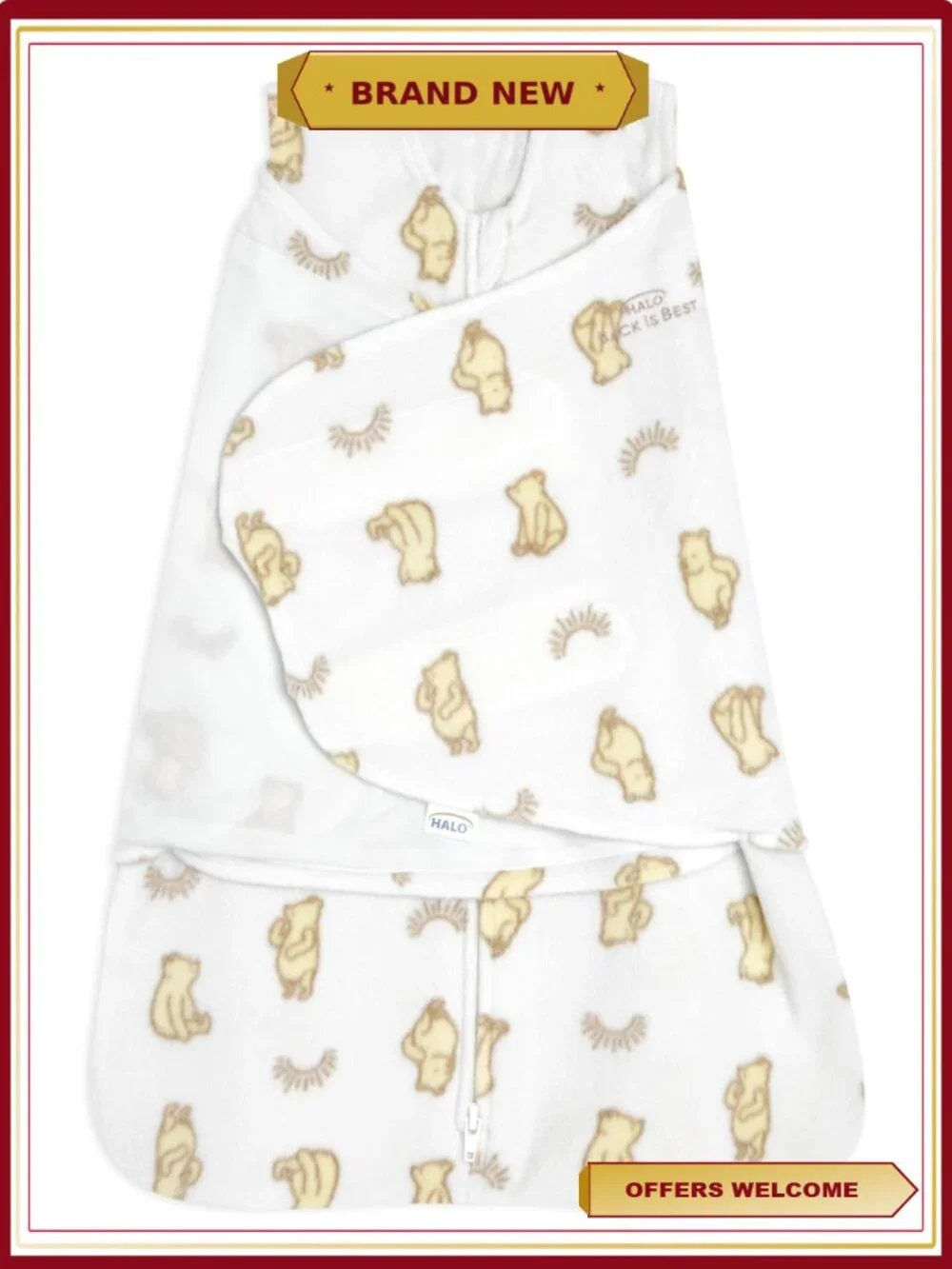 HALO Disney Sleepsack Swaddle Micro Fleece Newborn 0-3 Months